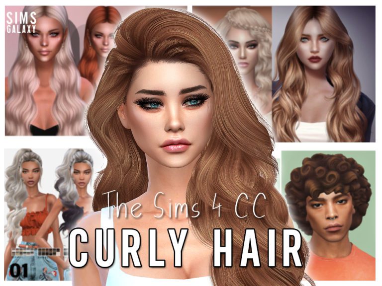 Sims 4 Curly Hair Cc Collection Sims Galaxy 6814