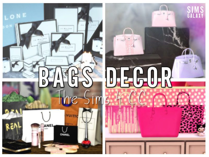Sims 4 CC Bags Decor Collection Sims Galaxy