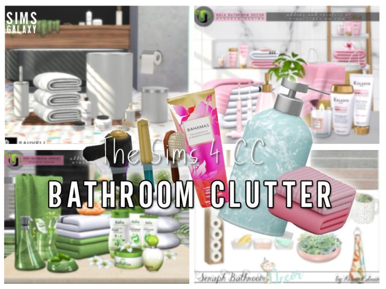 Sims 4 Bathroom Clutter CC Collection - Sims Galaxy