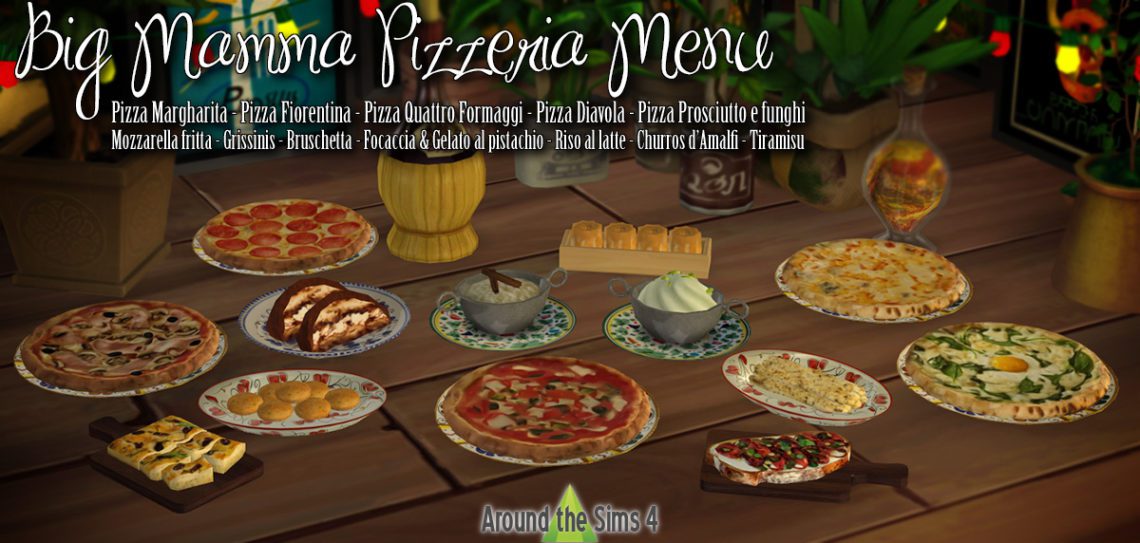 Sims 4 Big Mamma Pizza Set