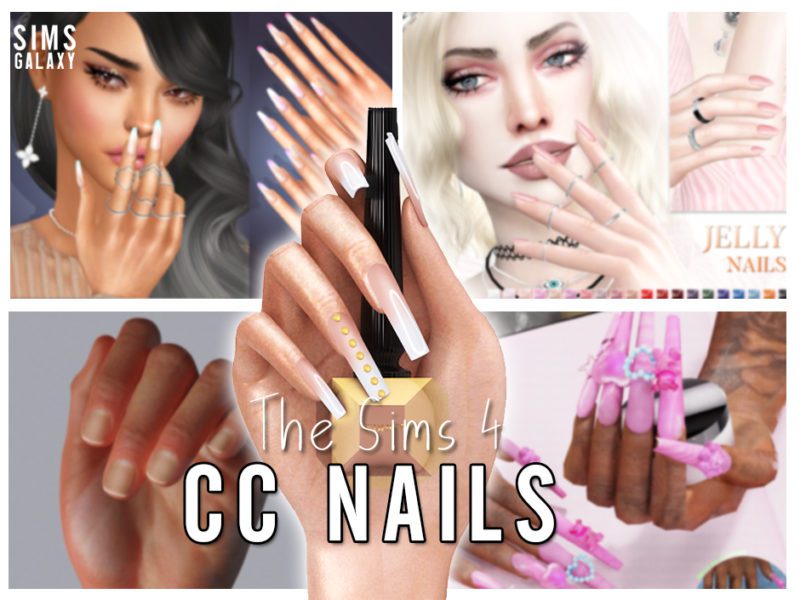 sims 4 cc nails collection