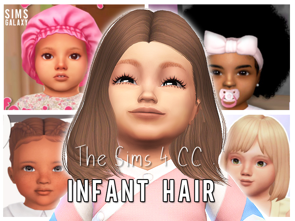 Sims 4 CC Infant Hair Collection