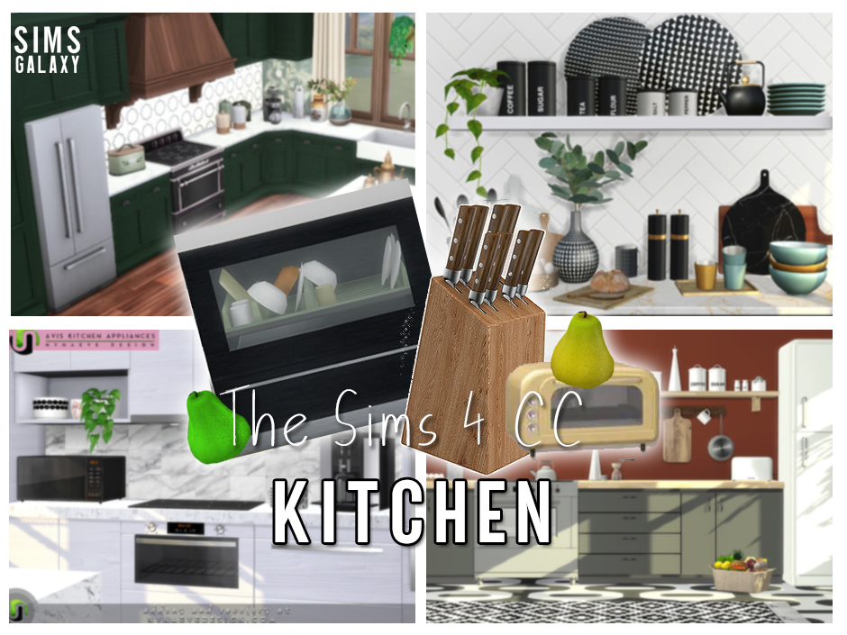 Sims 4 CC Kitchen Packs