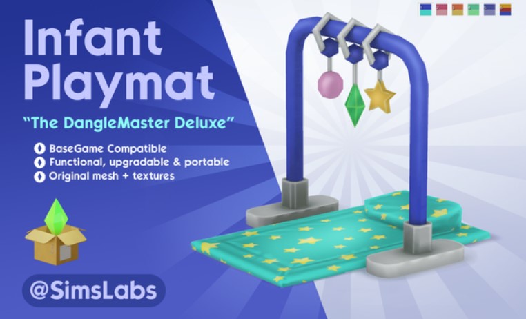 Infant Playmat “The DangleMaster Deluxe” (Functional)