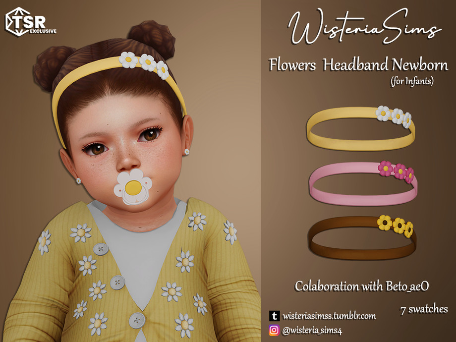Flowers Headband NewBorn for Infants