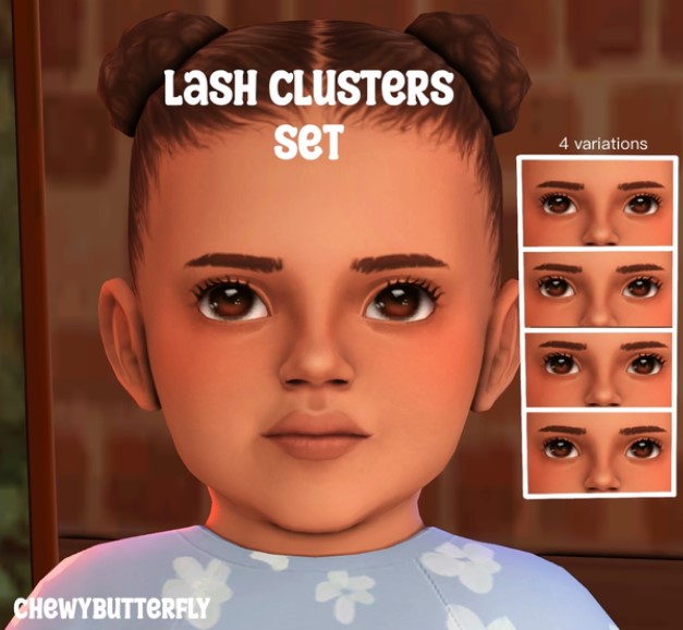 2D cluster lashes set