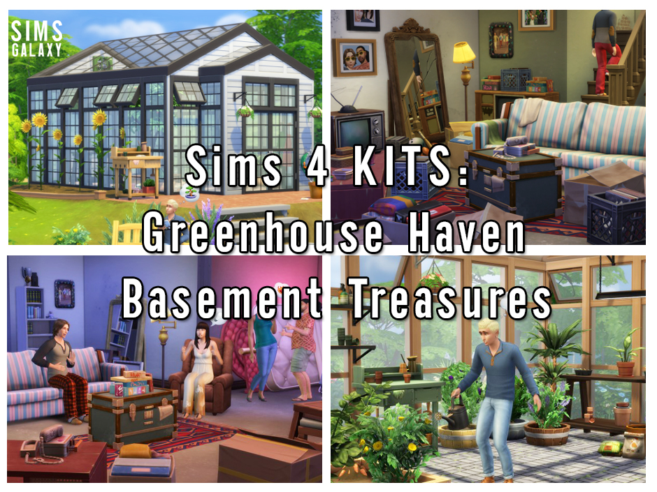 The Sims 4 Greenhouse Haven and Basement Treasures Kits