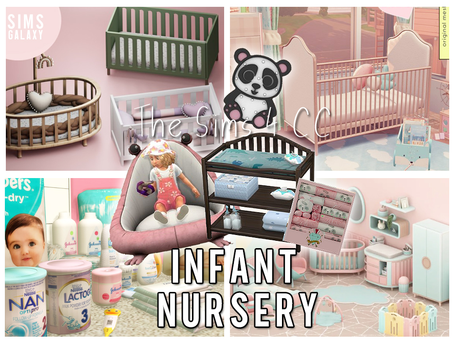 Sims 4 Infant CC Nursery Object Collection