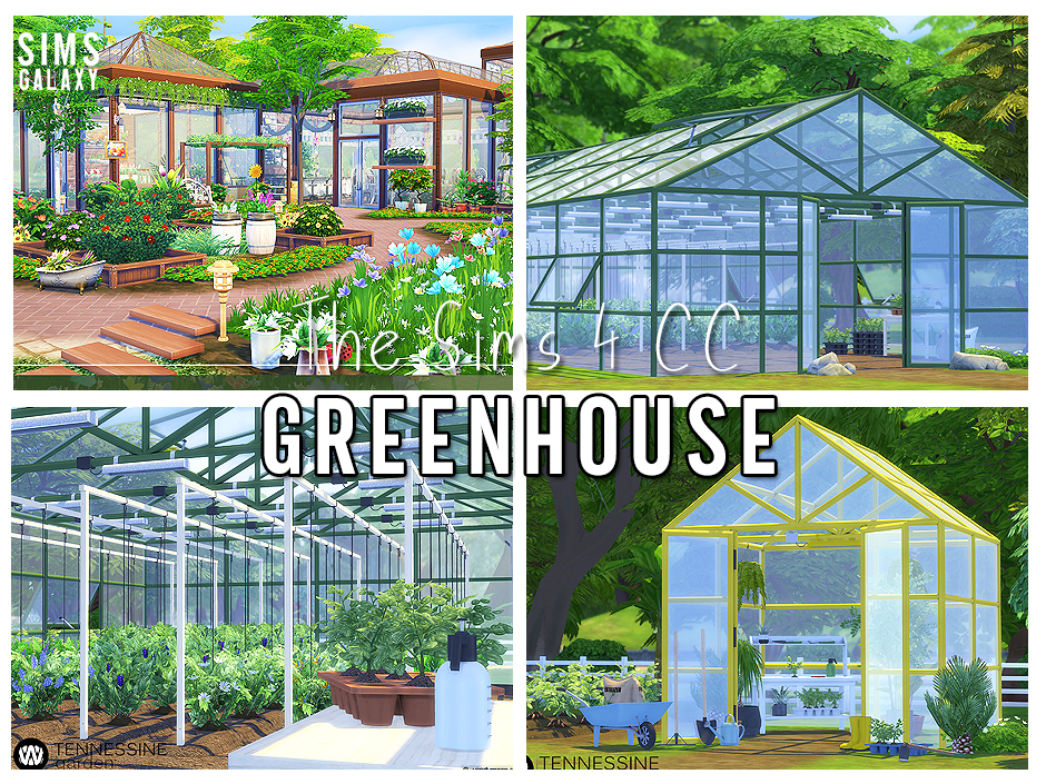 Sims 4 Greenhouse CC Build & Buy Collection