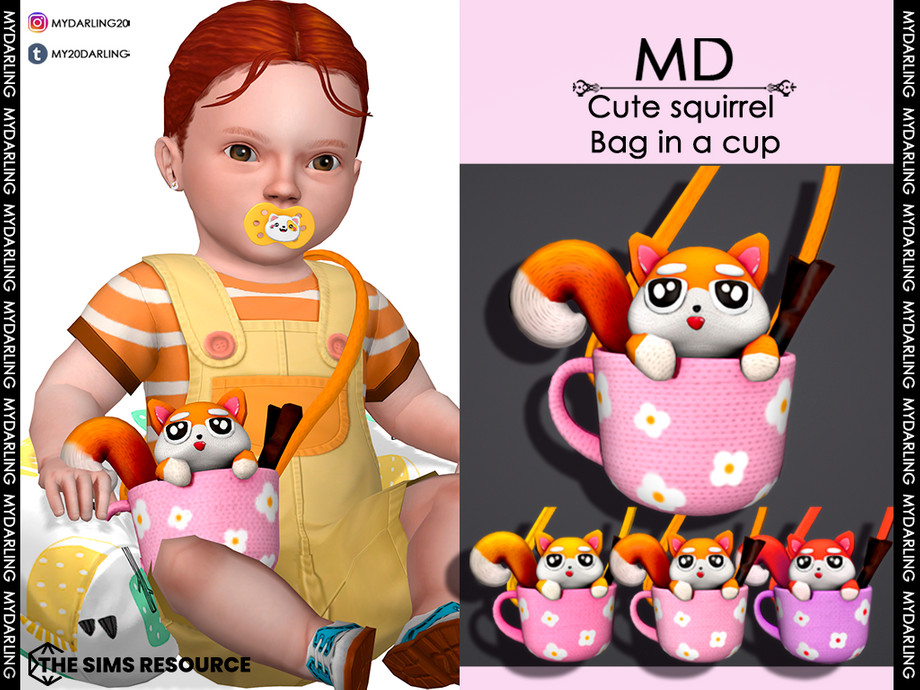 cute squirrel bag in a cup Infant