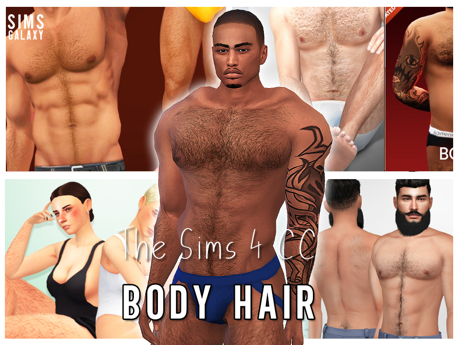 Sims 4 CC Body Hair Collection