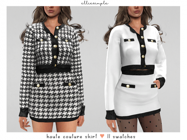 elliesimple – haute couture skirt - Sims Galaxy