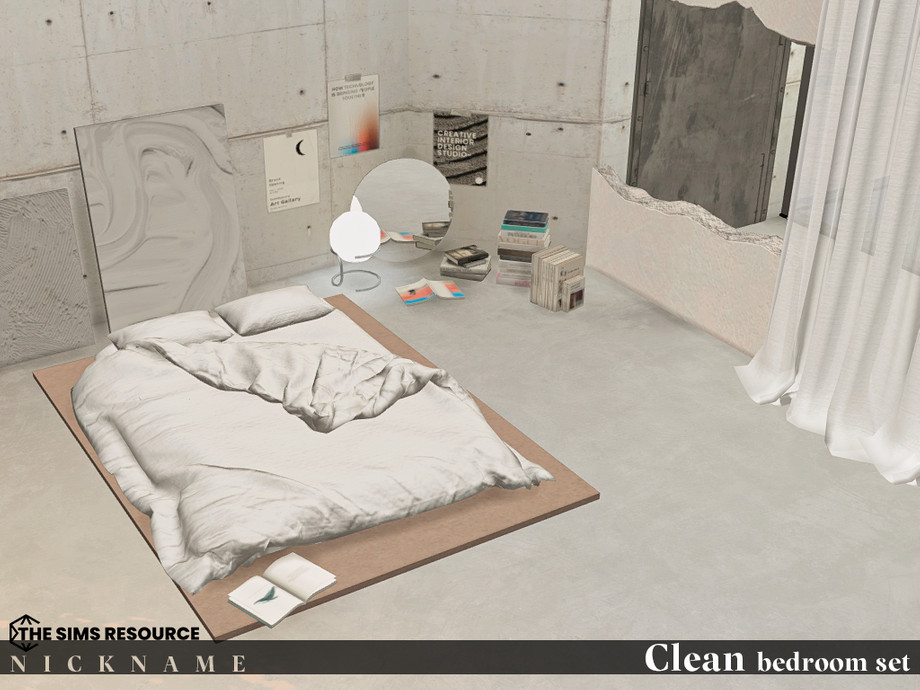 Clean bedroom set