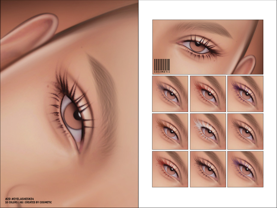Maxis Match 2D Eyelashes | N34