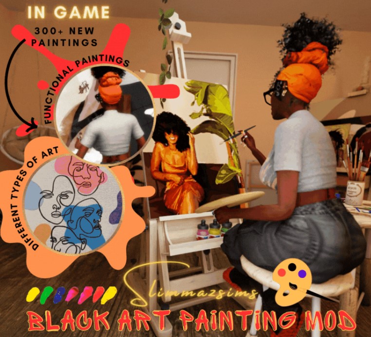 Black Art Painting Mod