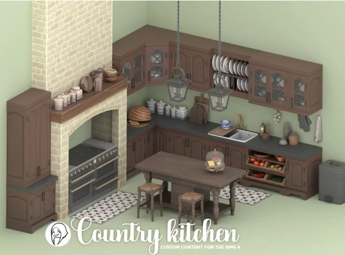 COUNTRY KITCHEN CC SIMS 4