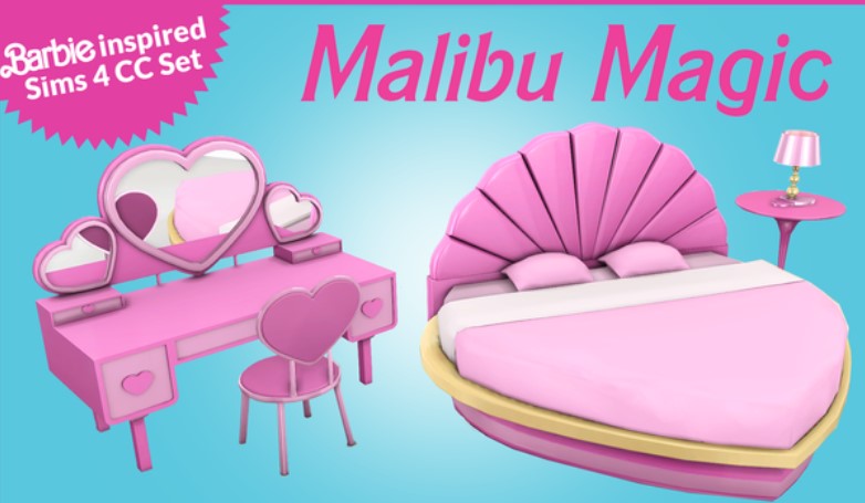 Malibu Magic – A Barbie Inspired Sims 4 CC Set