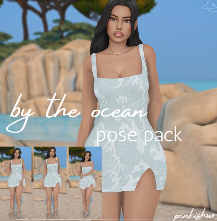 by the ocean pose pack
