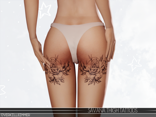 savana thigh tattoos