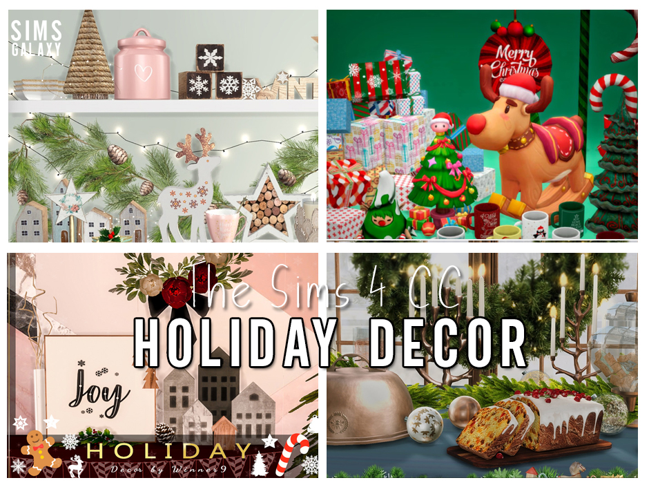 Sims 4 Christmas Holiday Decor Objects Collection