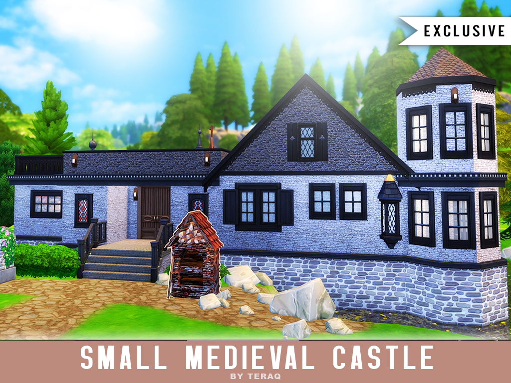 Sims 4 Small Medieval Castle CC