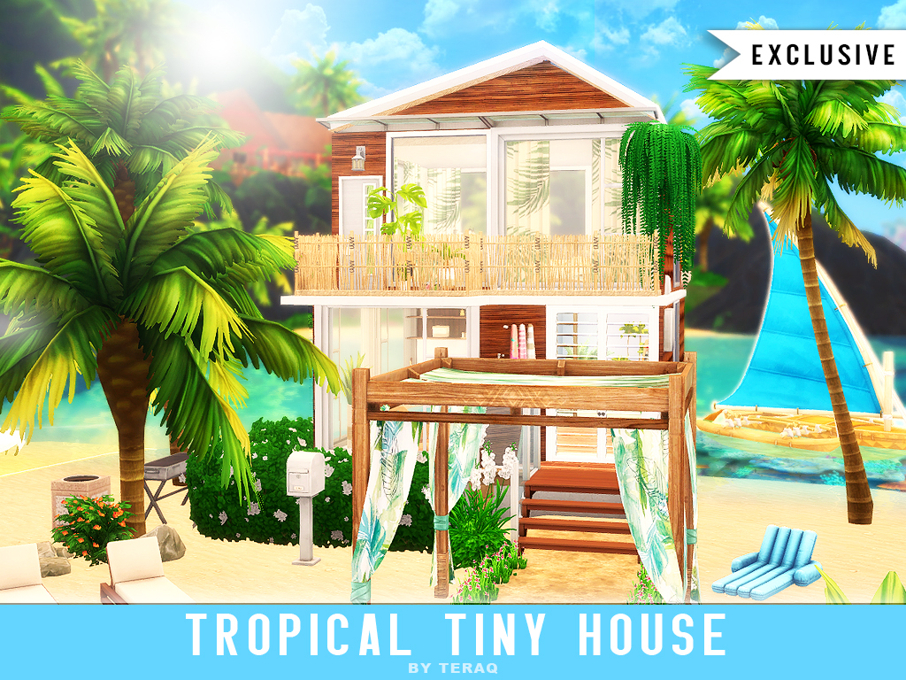 Sims 4 Tiny Tropical House