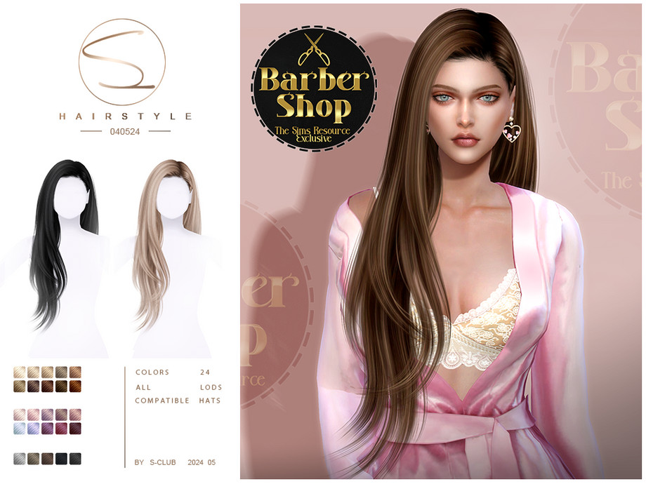 (Barber Shop) – Long fashion hair 040524