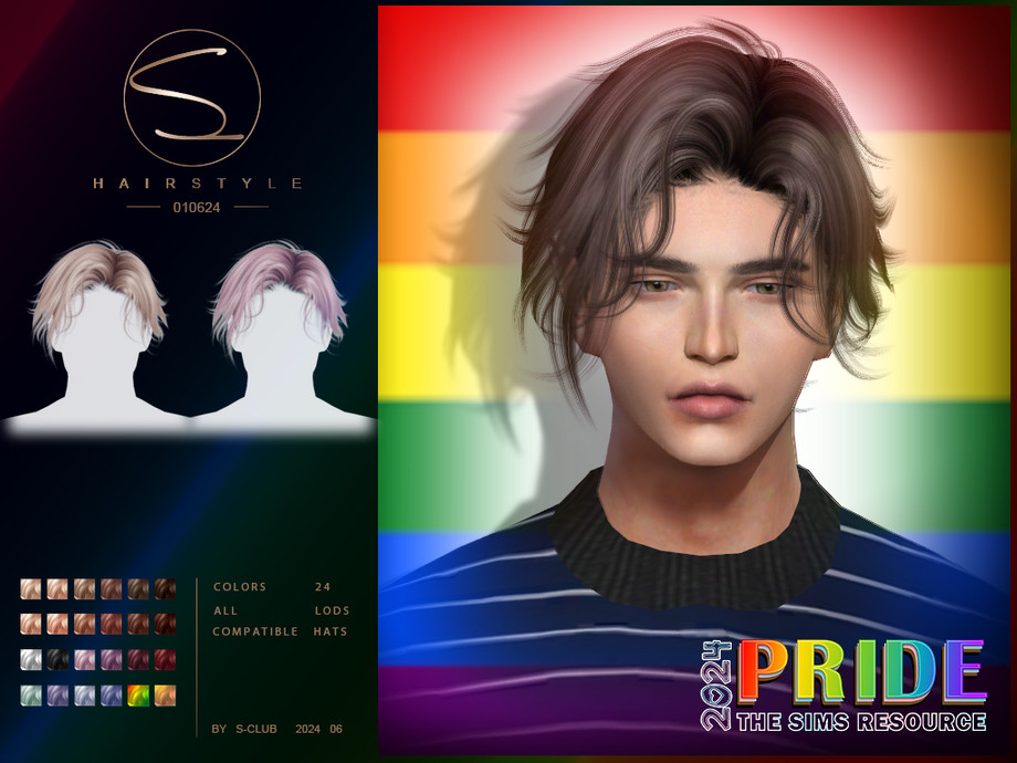 (Pride 2024) Short wavy hair 090624
